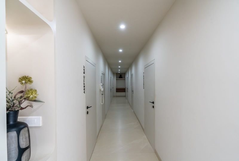 Aseptic bay corridor in the dental clinic