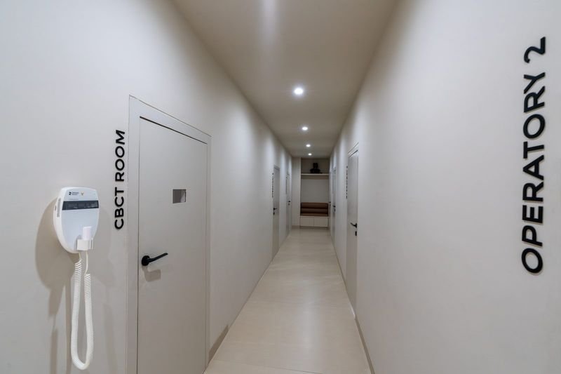 CBCT room hallway