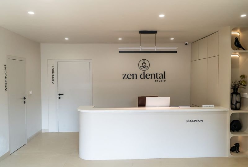 Reception desk at Zen Dental Studio